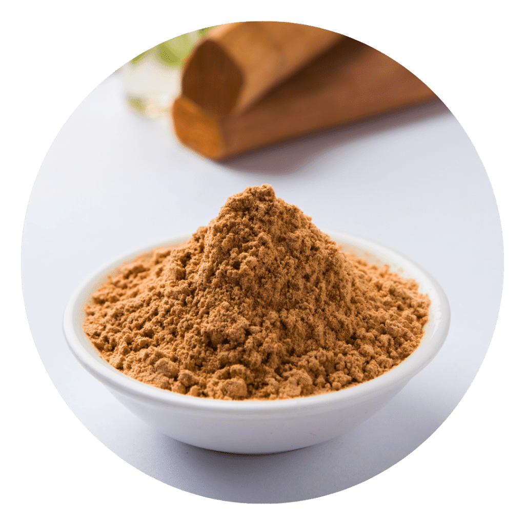 Wild-crafted Sandalwood Powder used in tallow made for skin rash relief and PUPPs remedies